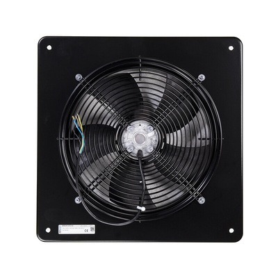 ebm-papst S Series Axial Fan, 230 V ac, AC Operation, 2072.8m³/h, 90W, 600mA Max, IP44, 430 x 430 x 113mm