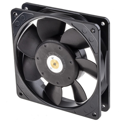 ebm-papst 9900 Series Axial Fan, 115 V ac, AC Operation, 100m³/h, 8W, 70mA Max, 119 x 119 x 25mm