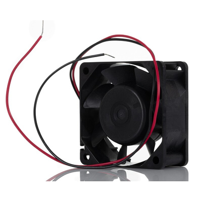 Sanyo Denki 9A Series Axial Fan, 12 V dc, DC Operation, 27.6cfm, 2.88W, 240mA Max, 60 x 60 x 25mm