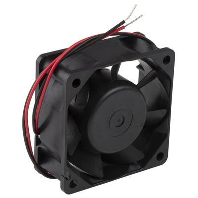 Sanyo Denki 9A Series Axial Fan, 24 V dc, DC Operation, 31.8m³/h, 1.44W, 60mA Max, 60 x 60 x 25mm