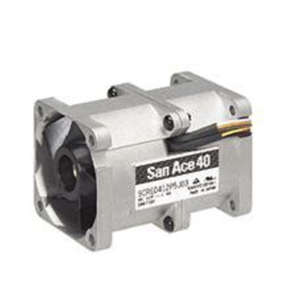 Sanyo Denki 9CR Series Axial Fan, 12 V dc, DC Operation, 54m³/h, 16.8W, 1.4A Max, 40 x 40 x 56mm