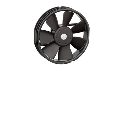 ebm-papst 4400 F Series Axial Fan, 12 V dc, DC Operation, 120m³/h, 1.9W, 200mA Max, 127 (Dia.) x 26.4mm
