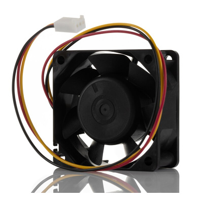 Sanyo Denki Axial Fan, 12 V dc, DC Operation, 27.6cfm, 2.88W, 240mA Max, 60 x 60 x 25mm