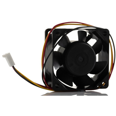 Sanyo Denki Axial Fan, 12 V dc, DC Operation, 27.6cfm, 2.88W, 240mA Max, 60 x 60 x 25mm