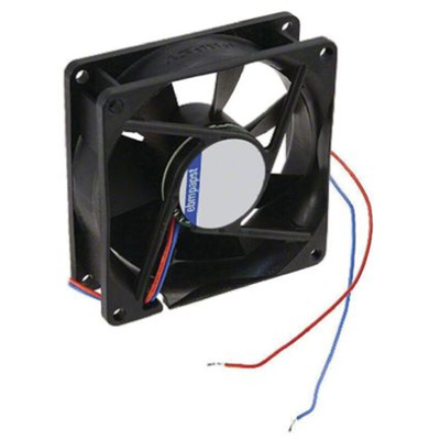 ebm-papst W2G115 Series Axial Fan, 12 V dc, DC Operation, 200m³/h, 4.5W, 375mA Max, 127 x 127 x 38mm