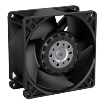 ebm-papst Axial Fan, 24 V dc, DC Operation, 220m³/h, 46.5W, 1.93A Max, 80 x 80 x 38mm