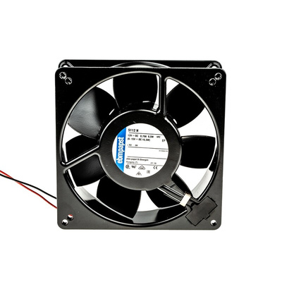 ebm-papst 5100 N Series Axial Fan, 12 V dc, DC Operation, 260m³/h, 9.5W, 790mA Max, 135 x 135 x 38mm