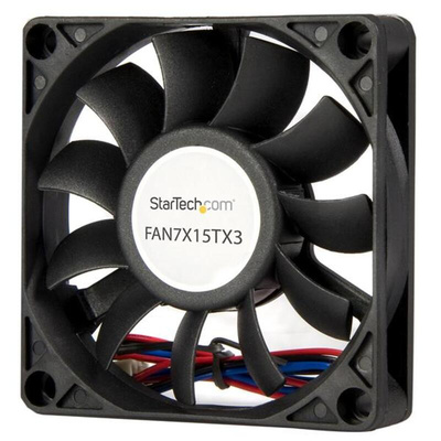 StarTech.com Axial Fan, 12 V dc, dc Operation, 29.58cfm, 3.12W, 26mA Max, 2.8 x 2.8 x 0.6in