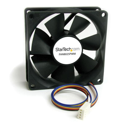 StarTech.com Axial Fan, 12 V dc, dc Operation, 9.74 → 25.02cfm, 160mA Max, 1 x 3.1 x 3.1in