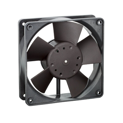 ebm-papst 4300 Series Axial Fan, 12 V dc, DC Operation, 170m³/h, 5W, 417mA Max, 119 x 119 x 32mm
