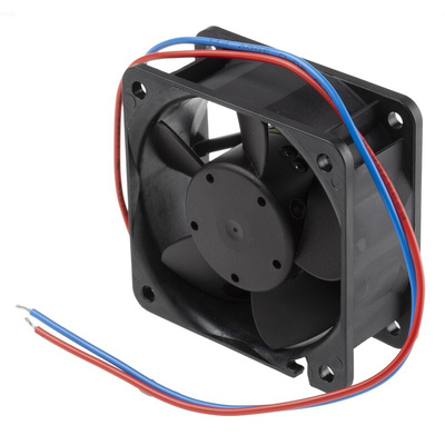 ebm-papst 600 N Series Axial Fan, 24 V dc, DC Operation, 25m³/h, 1.2W, 50mA Max, 60 x 60 x 25mm