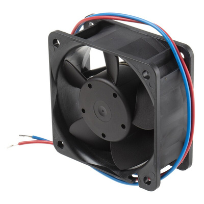 ebm-papst 600 N Series Axial Fan, 12 V dc, DC Operation, 43m³/h, 2.4W, 200mA Max, 60 x 60 x 25mm