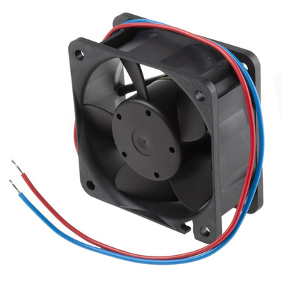 ebm-papst 600 N Series Axial Fan, 24 V dc, DC Operation, 35m³/h, 1.7W, 71mA Max, 60 x 60 x 25mm