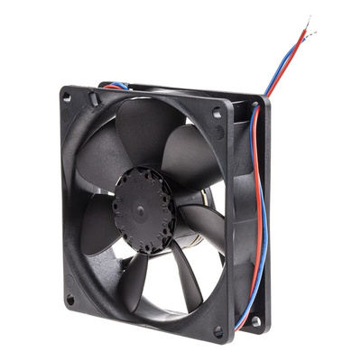 ebm-papst 3400 N Series Axial Fan, 24 V dc, DC Operation, 61m³/h, 1.4W, 58mA Max, 92 x 92 x 25mm