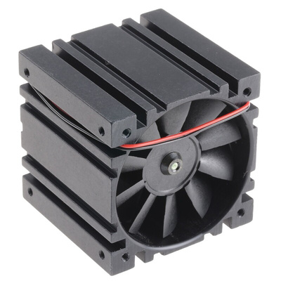 Micronel D590T Series Axial Fan, 24 V dc, DC Operation, 68.58m³/h, 5.54W, 277mA Max, 62 x 62 x 60mm