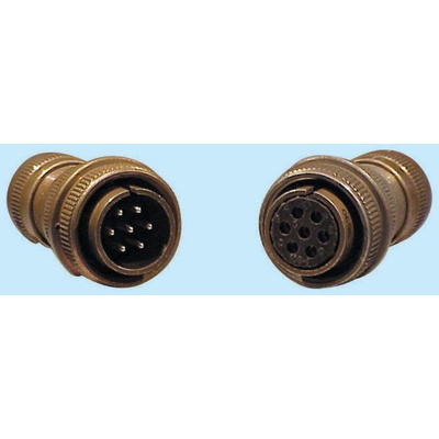 Glenair 10 Way Cable Mount MIL Spec Circular Connector Plug, Pin Contacts,Shell Size 18, MIL-DTL-5015