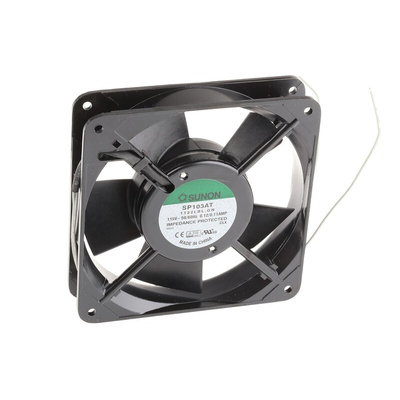 Sunon SP Series Axial Fan, 115 V ac, AC Operation, 92m³/h, 11.5W, 110mA Max, 120 x 120 x 25mm