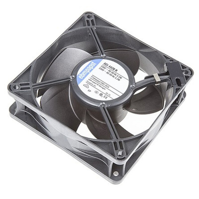 ebm-papst ACi 4400 Series Axial Fan, 230 V ac, AC Operation, 160m³/h, 3.3W, 119 x 119 x 38mm