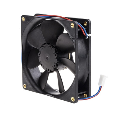 ebm-papst 3400 N Series Axial Fan, 24 V dc, DC Operation, 102m³/h, 3.2W, 92 x 92 x 25mm