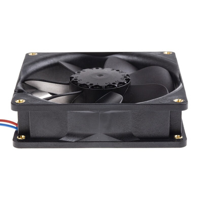 ebm-papst 3400 N Series Axial Fan, 24 V dc, DC Operation, 102m³/h, 3.2W, 92 x 92 x 25mm