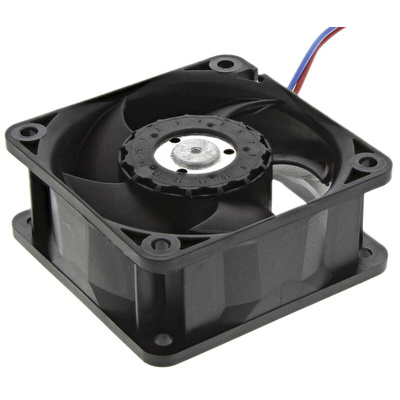 ebm-papst 620 Series Axial Fan, 24 V dc, DC Operation, 56m³/h, 3.6W, 60 x 60 x 25mm