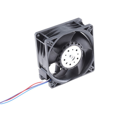 ebm-papst 3200 J - S-Force Series Axial Fan, 12 V dc, DC Operation, 280m³/h, 50W, 92 x 92 x 38mm