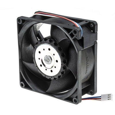 ebm-papst 3200 J - S-Force Series Axial Fan, 12 V dc, DC Operation, 146m³/h, 9W, 92 x 92 x 38mm