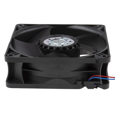 ebm-papst 4400 Series Axial Fan, 12 V dc, DC Operation, 168m³/h, 3W, 119 x 119 x 38mm