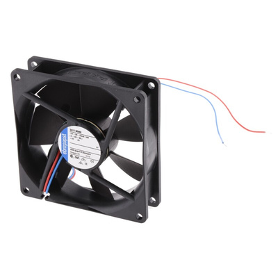 ebm-papst 3400 N Series Axial Fan, 12 V dc, DC Operation, 72m³/h, 1.6W, 92 x 92 x 25mm