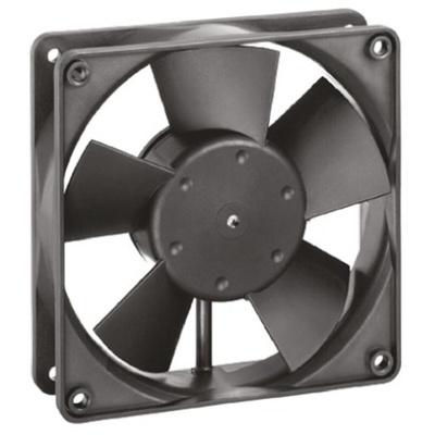 ebm-papst 4300 Series Axial Fan, 12 V dc, DC Operation, 170m³/h, 5W, IP68, 119 x 119 x 32mm