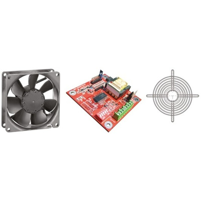 ebm-papst 3400 N Series Axial Fan Kit, 12 V dc, DC Operation, 102m³/h, 2.9W, 92 x 92 x 25mm