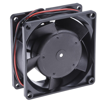 ebm-papst 8300 Series Axial Fan, 24 V dc, DC Operation, 67m³/h, 4.3W, 80 x 80 x 32mm