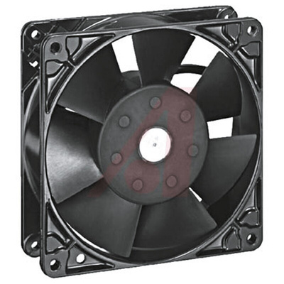 ebm-papst 5900 Series Axial Fan, 115 V ac, AC Operation, 206m³/h, 17W, 127 x 127 x 38mm