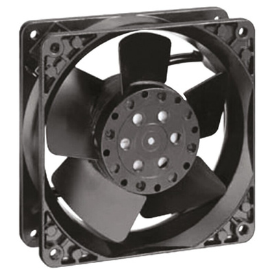 ebm-papst 4000 Series Axial Fan, 230 V ac, AC Operation, 160m³/h, 18W, 119 x 119 x 38mm