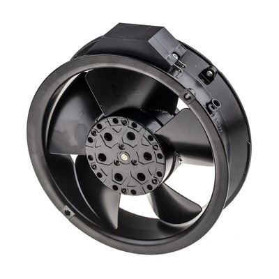 ebm-papst W2E143 Series Axial Fan, 115 V ac, AC Operation, 440m³/h, 26W, 172 x 51mm