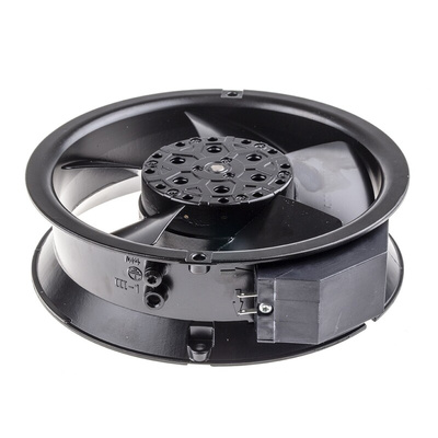 ebm-papst W2E143 Series Axial Fan, 115 V ac, AC Operation, 440m³/h, 26W, 172 x 51mm