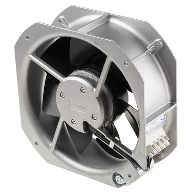 ebm-papst W2E200 Series Axial Fan, 115 V ac, AC Operation, 880m³/h, 64W, 500mA Max, 260 x 225 x 80mm