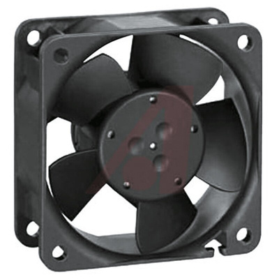 ebm-papst 600 N Series Axial Fan, 12 V dc, DC Operation, 35m³/h, 800mW, 60 x 60 x 25mm