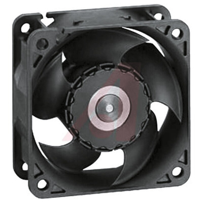 ebm-papst 620 Series Axial Fan, 24 V dc, DC Operation, 46m³/h, 2.4W, 60 x 60 x 25mm