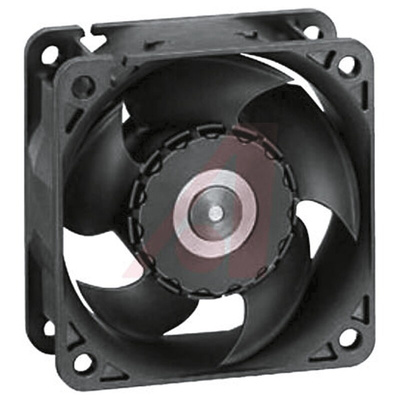 ebm-papst 620 Series Axial Fan, 24 V dc, DC Operation, 30m³/h, 1.5W, 60 x 60 x 25mm