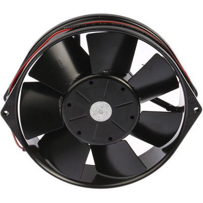 ebm-papst 7100 N Series Axial Fan, 24 V dc, DC Operation, 360m³/h, 19W, 150 x 38mm