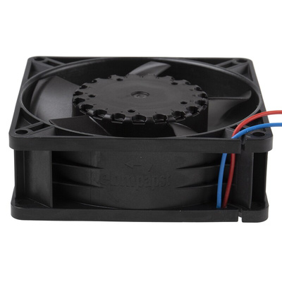 ebm-papst 3300 N - S-Panther Series Axial Fan, 12 V dc, DC Operation, 80m³/h, 1.8W, IP68, 92 x 92 x 32mm