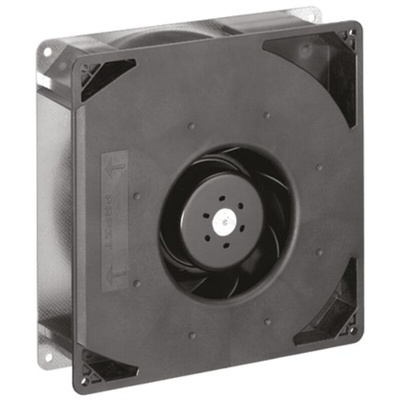 ebm-papst RG 160 N Series Centrifugal Fan, 24 V dc, 209m³/h, DC Operation, 220 x 220 x 56mm