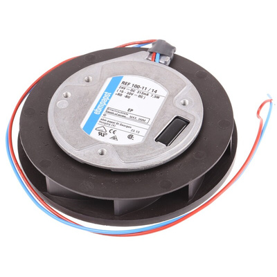 ebm-papst REF 100 Series Centrifugal Fan, 24 V dc, 86m³/h, DC Operation