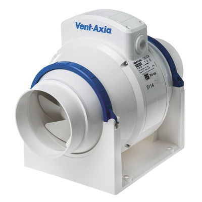 Vent-Axia ACM100 ACM In Line Duct Fan, 256m³/h, 23dB(A), Duct Size 100mm