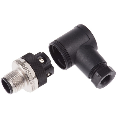 Binder 713 Series M12 Cable Mount Connector, 4 contacts Plug