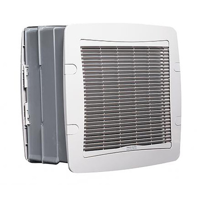 Vent-Axia Lo-Carbon TX12WL T-Series Rectangular Wall Mounted Wall Fan, Intake, 1355 (Medium) m³/h, 1650 (High) m³/h,
