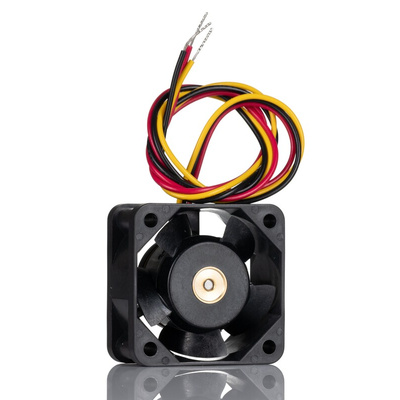 Sanyo Denki 109P Series Axial Fan, 12 V dc, DC Operation, 13.6m³/h, 1.32W, 110mA Max, 40 x 40 x 20mm