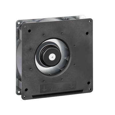 ebm-papst RG 125 N Series Axial Fan, 24 V dc, DC Operation, 88m³/h, 4.9W, 240mA Max, 180 x 180 x 40mm