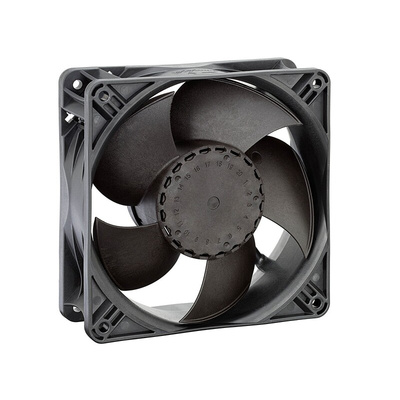 ebm-papst ACi 4400 Series Axial Fan, 230 V ac, AC Operation, 175m³/h, 4.6W, 70mA Max, IP65, 120 x 120 x 38mm